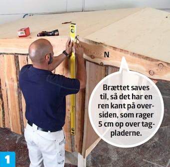 Vindskeder monteres på shelter Byg selv shelter vindskeder monteres